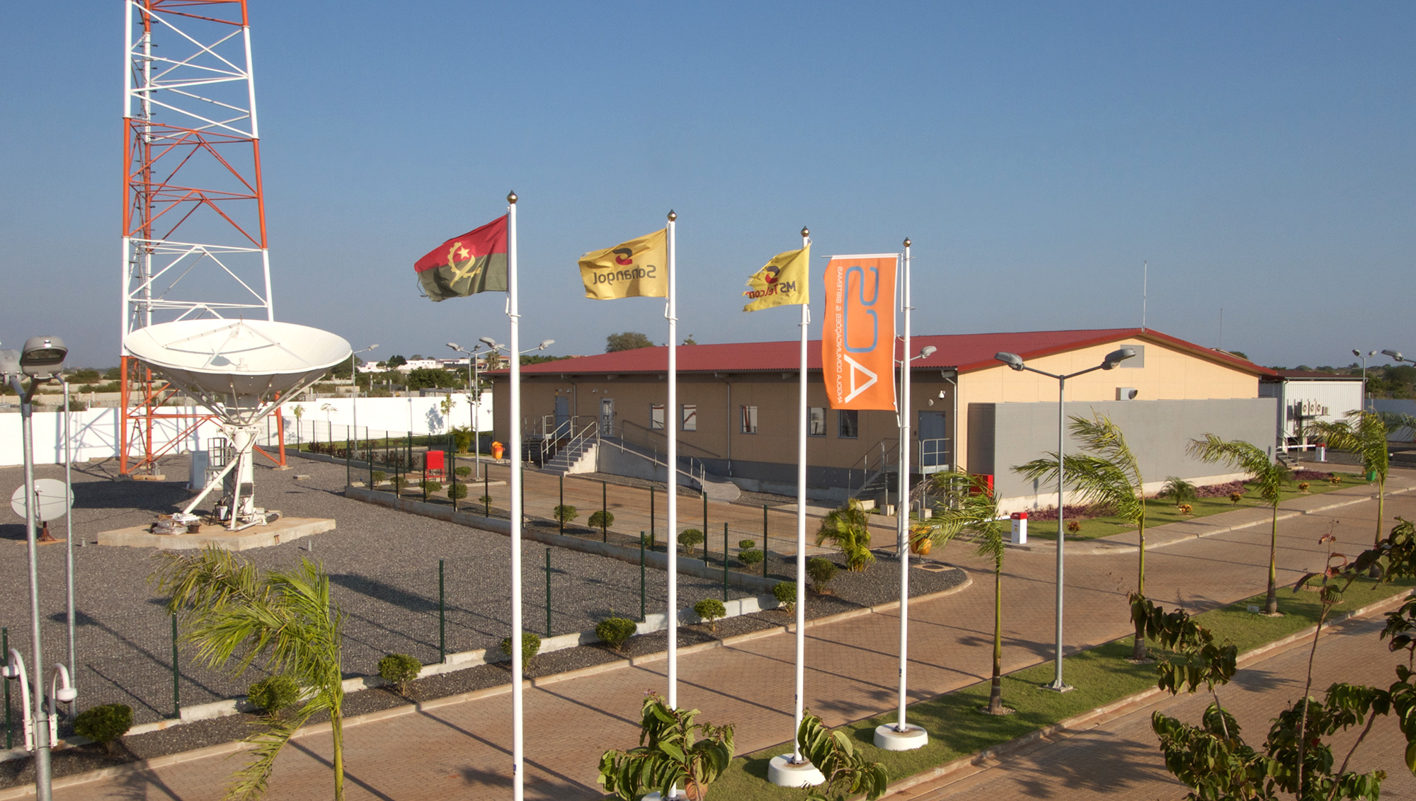 Completed prefabricated eCentre data centre built for ACS in Luanda, Angola